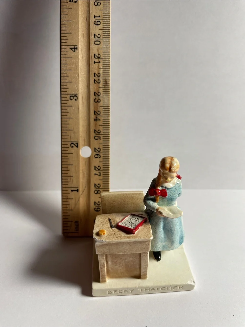 Becky Thatcher Ceramic Figurine - Blue Dress Home Accent